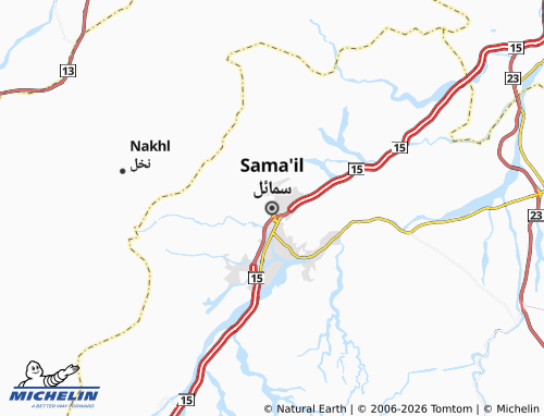 MICHELIN Samail map - ViaMichelin