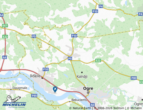 Mapa MICHELIN Tīnūži - ViaMichelin