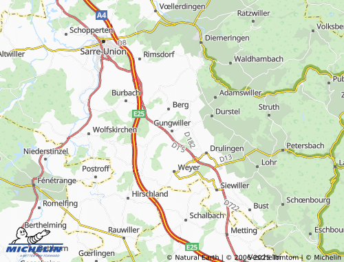 Carte MICHELIN Gungwiller - ViaMichelin