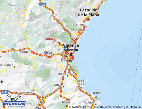 Mappa MICHELIN Valenza - ViaMichelin
