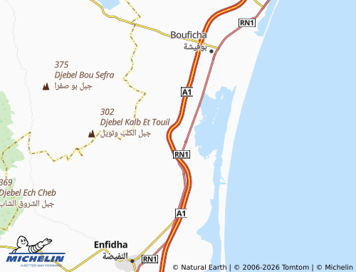 Carte MICHELIN Ain El Rahma - ViaMichelin