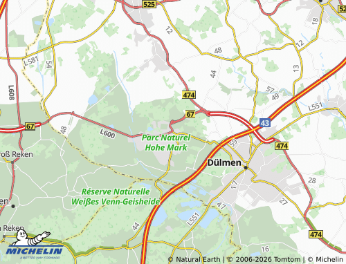 MICHELIN Merfeld map - ViaMichelin