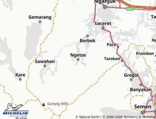 Carte MICHELIN Ngetos - ViaMichelin