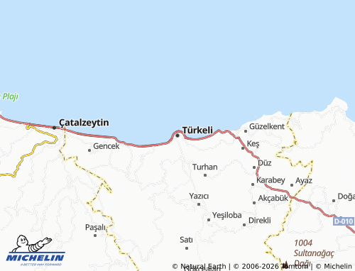 MICHELIN Türkeli map - ViaMichelin