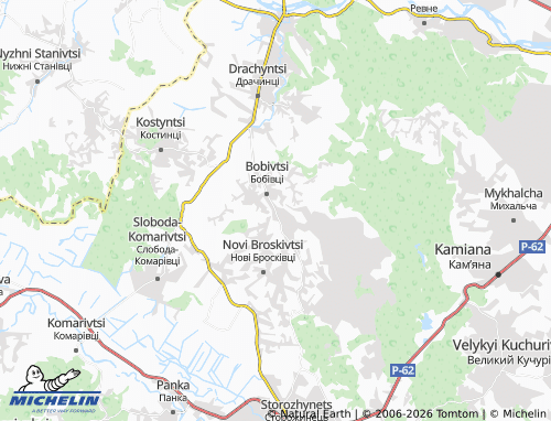 Mappa MICHELIN Stari Broskivtsi - ViaMichelin