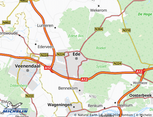 Mapa MICHELIN Ede - ViaMichelin