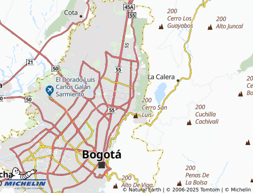 MICHELIN Santa Bárbara Central map - ViaMichelin