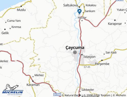MICHELIN Yakademirciler map - ViaMichelin