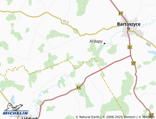 Carte MICHELIN Sortławki - ViaMichelin