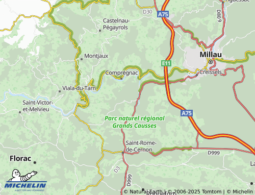 Carte MICHELIN Luzençon - ViaMichelin