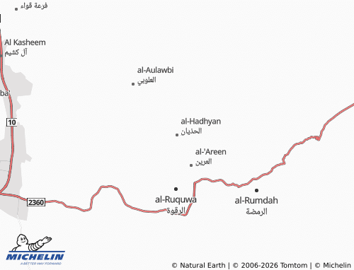 MICHELIN-Landkarte al-Hadhyan - ViaMichelin
