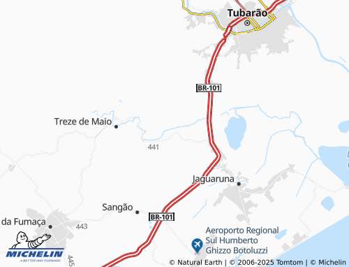 MICHELIN São Gabriel map - ViaMichelin