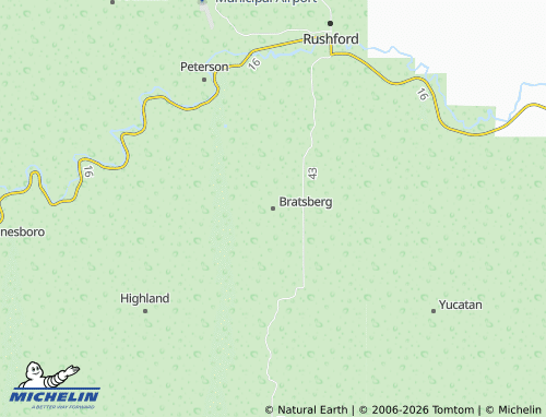 MICHELIN Bratsberg map - ViaMichelin