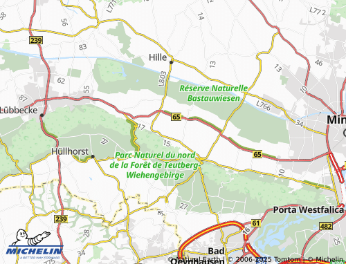 MICHELIN Oberlübbe map - ViaMichelin