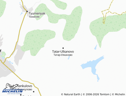 MICHELIN-Landkarte Tatar-Ulkanovo - ViaMichelin