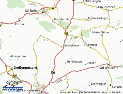 Mapa MICHELIN Kirchheilingen - ViaMichelin