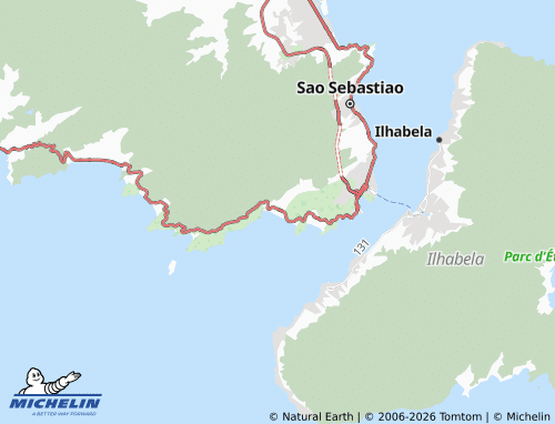 Mapa MICHELIN Praia Guaecá - ViaMichelin