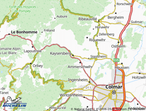 Mapa MICHELIN Kaysersberg-Vignoble - ViaMichelin