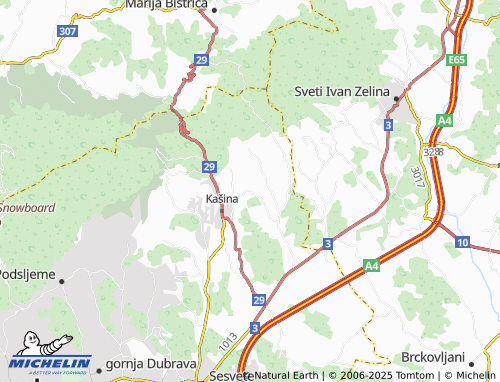 Mapa MICHELIN Jesenovec - ViaMichelin