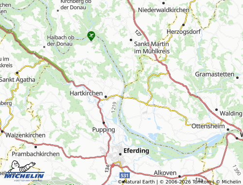 MICHELIN Aschach an der Donau map - ViaMichelin