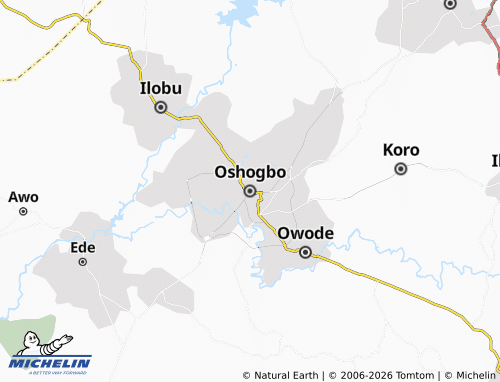 Mappa MICHELIN Oshogbo - ViaMichelin
