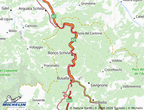 Mappa MICHELIN Ronco Scrivia - ViaMichelin