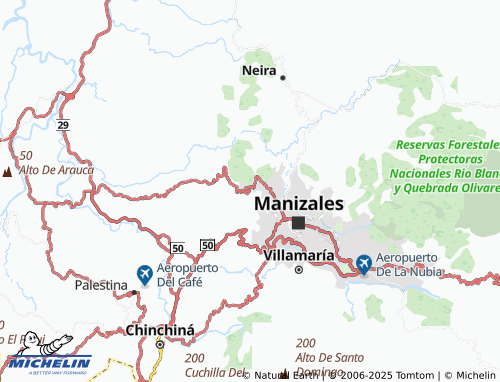 MICHELIN La Linda Parte map - ViaMichelin