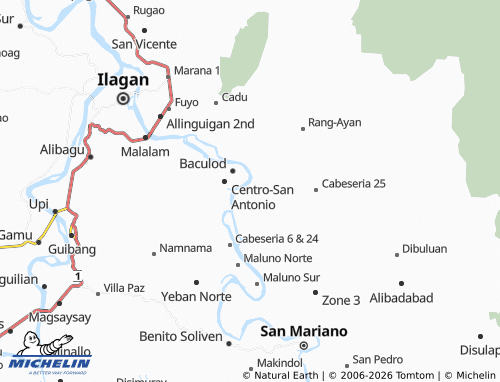 MICHELIN Cabeseria 23 map - ViaMichelin