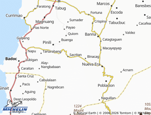 MICHELIN Bugayong map - ViaMichelin