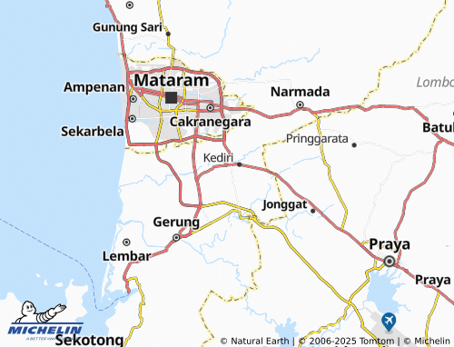 MICHELIN-Landkarte Kediri Selatan - ViaMichelin