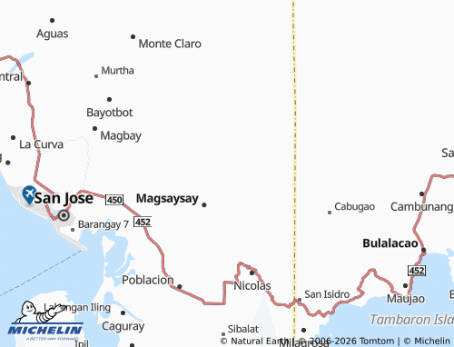 Mappa MICHELIN Gapasan - ViaMichelin