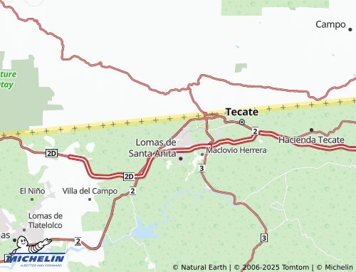 MICHELIN Encanto Sur map - ViaMichelin