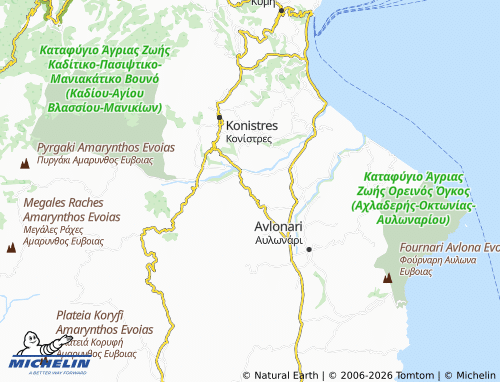 MICHELIN Prinaki map - ViaMichelin