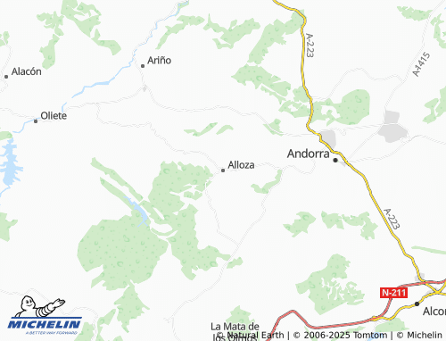 MICHELIN Alloza map - ViaMichelin