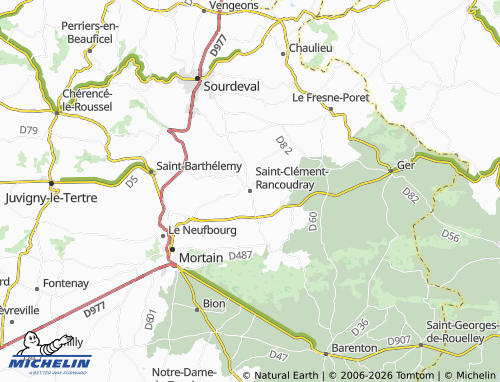 MICHELIN-Landkarte Saint-Clément-Rancoudray - ViaMichelin