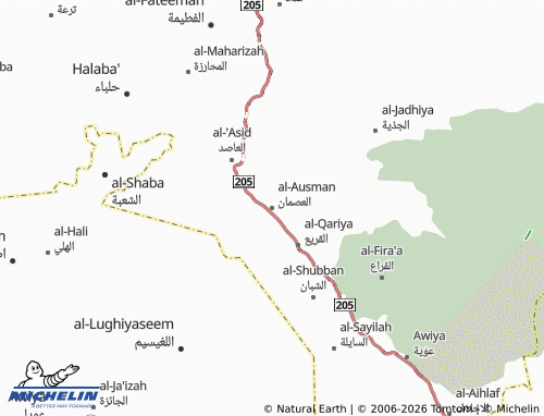 Carte MICHELIN al-Ausman - ViaMichelin