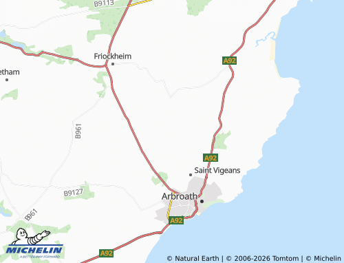 Mappa MICHELIN Letham Grange - ViaMichelin