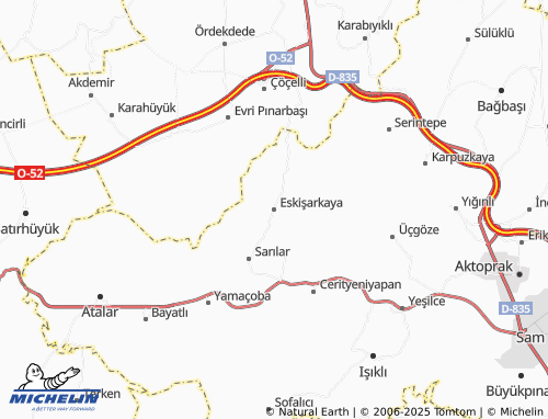 MICHELIN Eskişarkaya map - ViaMichelin