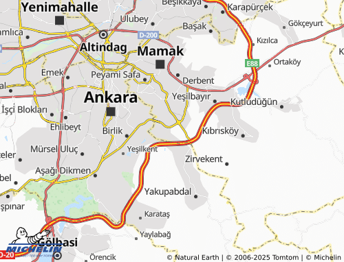 Kaart MICHELIN Yukarı İmrohor - ViaMichelin