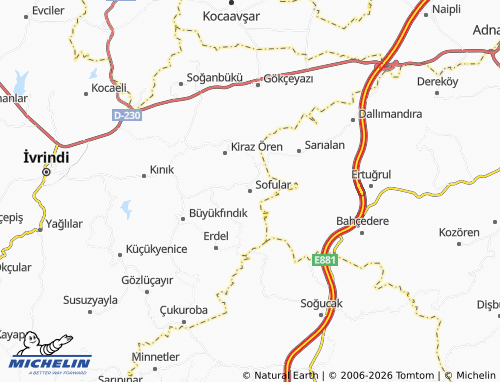 Mappa MICHELIN Sofular - ViaMichelin
