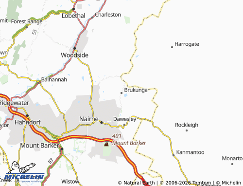 Mapa MICHELIN Brukunga - ViaMichelin