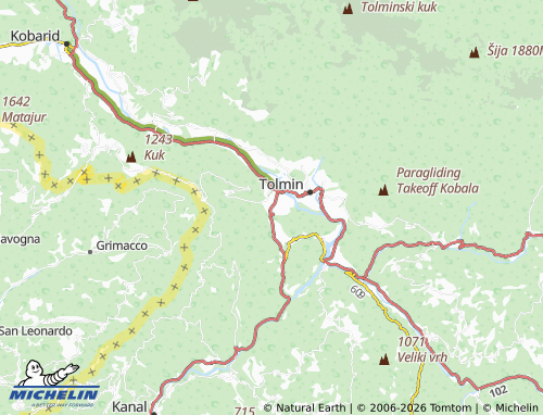 Kaart MICHELIN Volče - ViaMichelin
