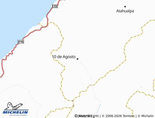 Mapa MICHELIN 10 de Agosto - ViaMichelin