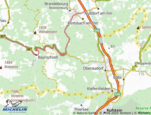 MICHELIN-Landkarte Rechenau - ViaMichelin