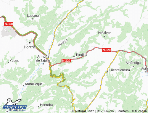 MICHELIN Tendilla map - ViaMichelin