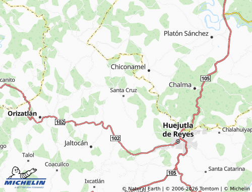 Mappa MICHELIN Mirado Santa Cruz - ViaMichelin