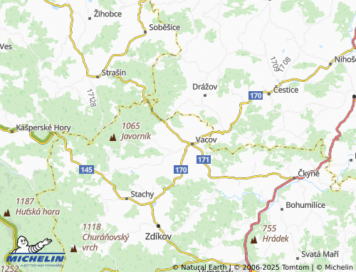 MICHELIN Vrbice map - ViaMichelin