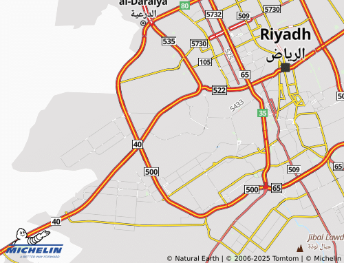 MICHELIN Laban Dist map - ViaMichelin