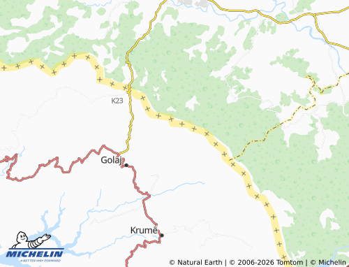 MICHELIN Dobrunë map - ViaMichelin