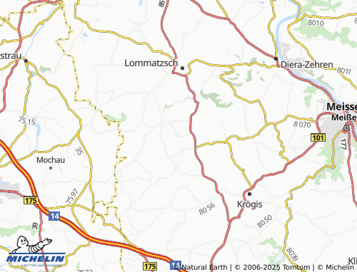 MICHELIN-Landkarte Eulitz - ViaMichelin